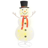 vidaXL Decoratieve sneeuwpop LED 60 cm luxe stof