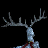 vidaXL Kerstversiering vliegend rendier koudwit 120 LED's wit