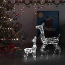 vidaXL Kerstversiering rendierfamilie 160 LED's warmwit acryl
