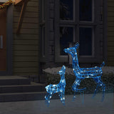 vidaXL Kerstversiering rendierfamilie 160 LED's warmwit acryl