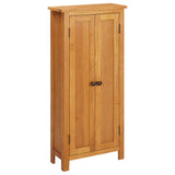 vidaXL Opbergkast 50x22x110 cm massief eikenhout