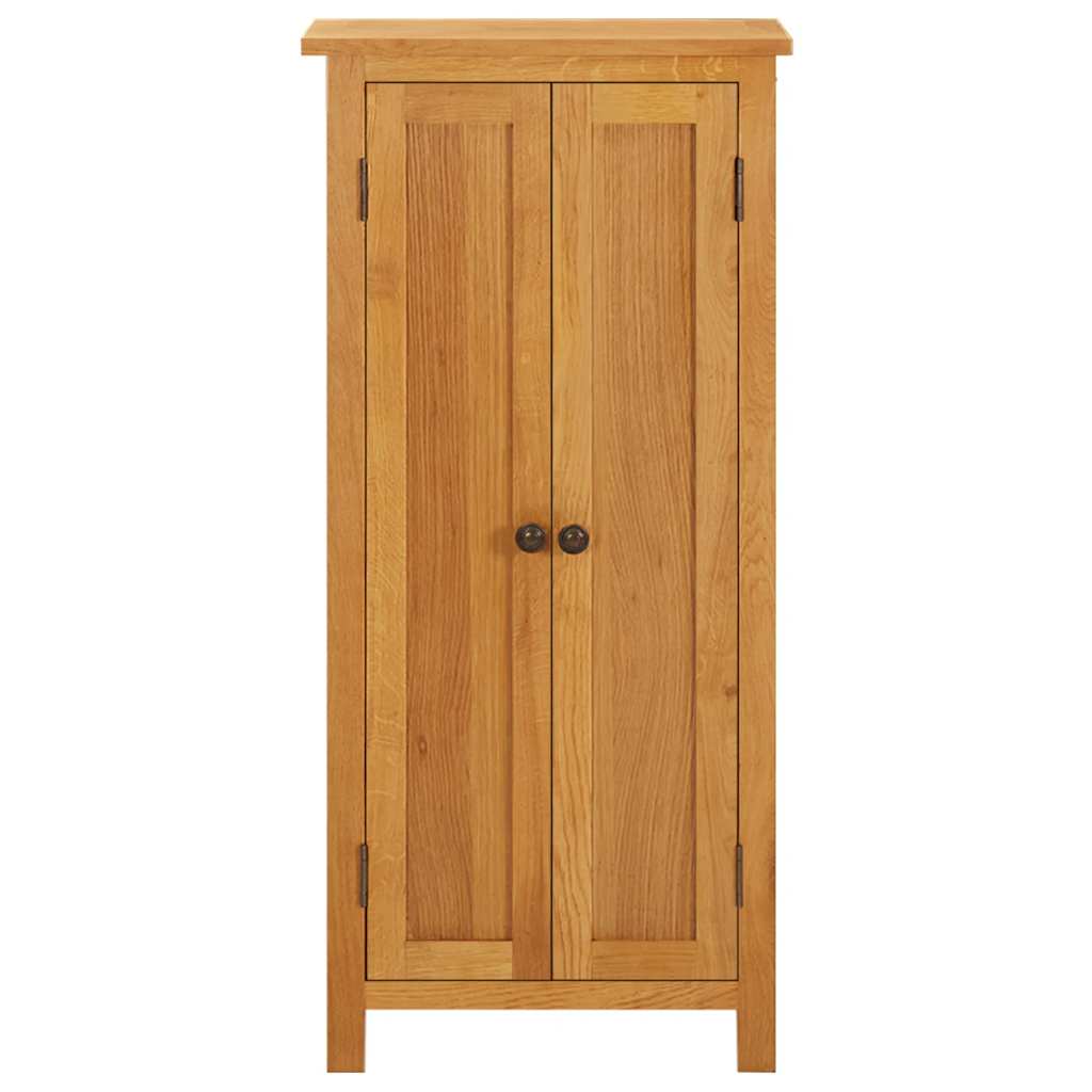 vidaXL Opbergkast 50x22x110 cm massief eikenhout