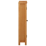 vidaXL Opbergkast 50x22x110 cm massief eikenhout