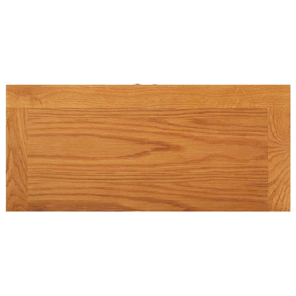 vidaXL Opbergkast 50x22x110 cm massief eikenhout