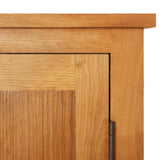 vidaXL Opbergkast 50x22x110 cm massief eikenhout