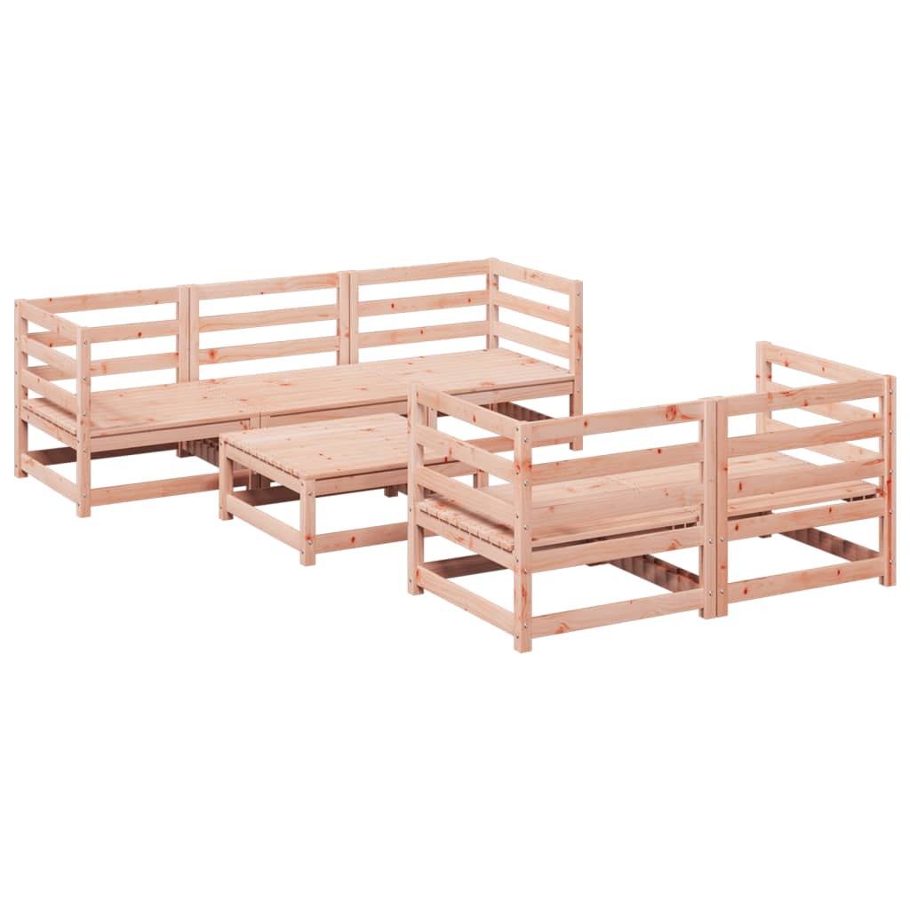 vidaXL 6-delige Loungeset massief grenenhout