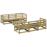 vidaXL 7-Piece Lounge Set Solid Pinewood