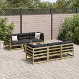 vidaXL 7-Piece Lounge Set Solid Pinewood