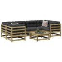 vidaXL 7-Piece Lounge Set Solid Pine Wood