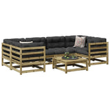 vidaXL 7-Piece Lounge Set Solid Pine Wood