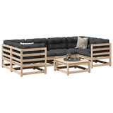 vidaXL 7-Piece Lounge Set Solid Pine Wood