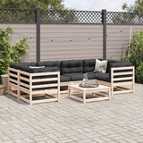 vidaXL 7-Piece Lounge Set Solid Pine Wood