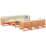 vidaXL 8-Piece Solid Pine Wood Lounge Set