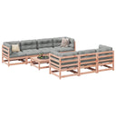 vidaXL 8-Piece Solid Pine Wood Lounge Set