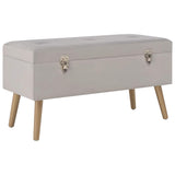 vidaXL Storage Bench 80 cm Velvet Green
