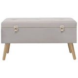 vidaXL Storage Bench 80 cm Velvet Green