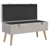 vidaXL Storage Bench 80 cm Velvet Green