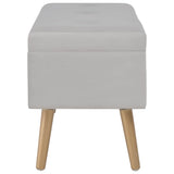 vidaXL Storage Bench 80 cm Velvet Green