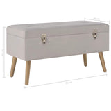 vidaXL Storage Bench 80 cm Velvet Green