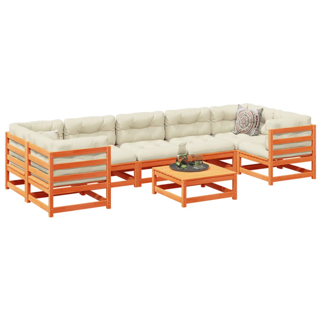 vidaXL 8-delige Loungeset massief grenenhout