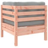 vidaXL 8-delige Loungeset met kussens massief grenenhout wasbruin