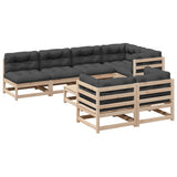 vidaXL 8-delige Loungeset massief grenenhout