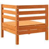 vidaXL 8-delige Loungeset met kussens massief grenenhout wasbruin