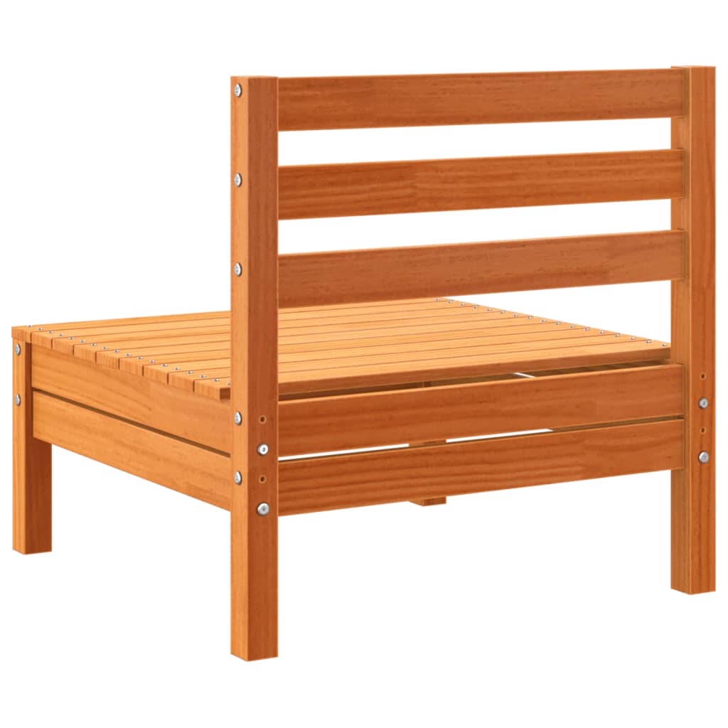 vidaXL 8-delige Loungeset met kussens massief grenenhout wasbruin