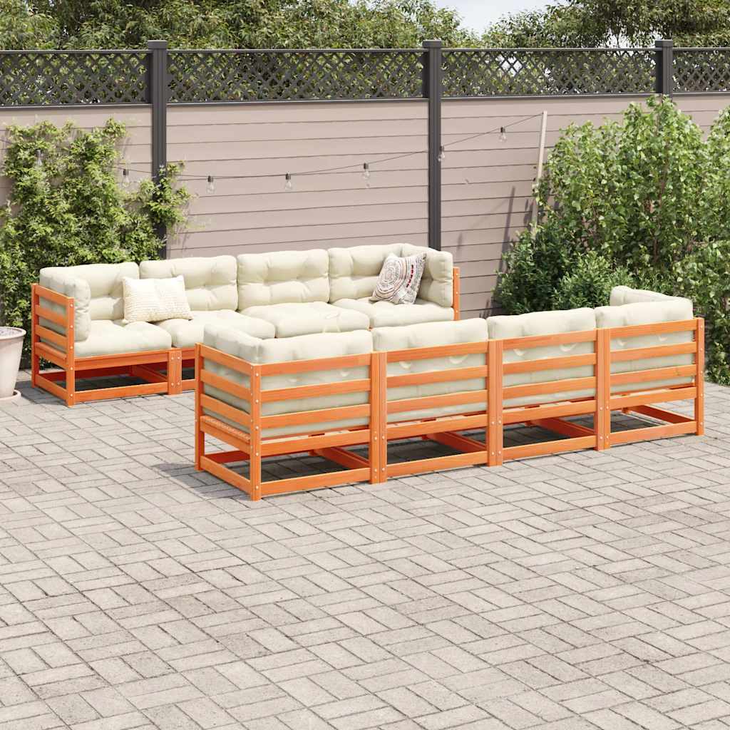 vidaXL 9-piece Lounge Set Solid Pine Wood
