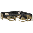 vidaXL 9-delige Loungeset massief grenenhout