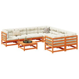 vidaXL 9-delige Loungeset massief grenenhout