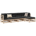 vidaXL 5-Piece Lounge Set Solid Pine Wood