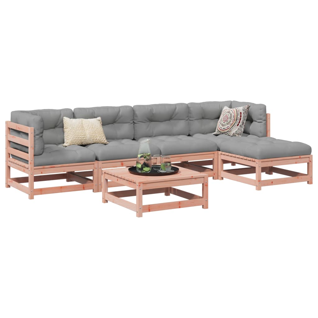 vidaXL 6-delige Loungeset massief grenenhout