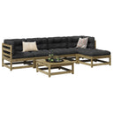 vidaXL 6-delige Loungeset massief grenenhout