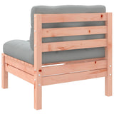 vidaXL 6-delige Loungeset met kussens massief grenenhout wasbruin