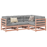 vidaXL 4-delige Loungeset massief grenenhout