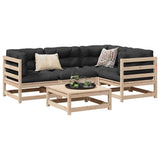vidaXL 5-Piece Lounge Set Solid Pine Wood