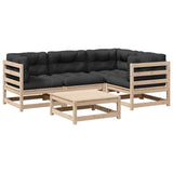 vidaXL 5-Piece Lounge Set Solid Pine Wood