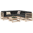 vidaXL 6-delige Loungeset massief grenenhout