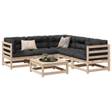 vidaXL 6-delige Loungeset massief grenenhout