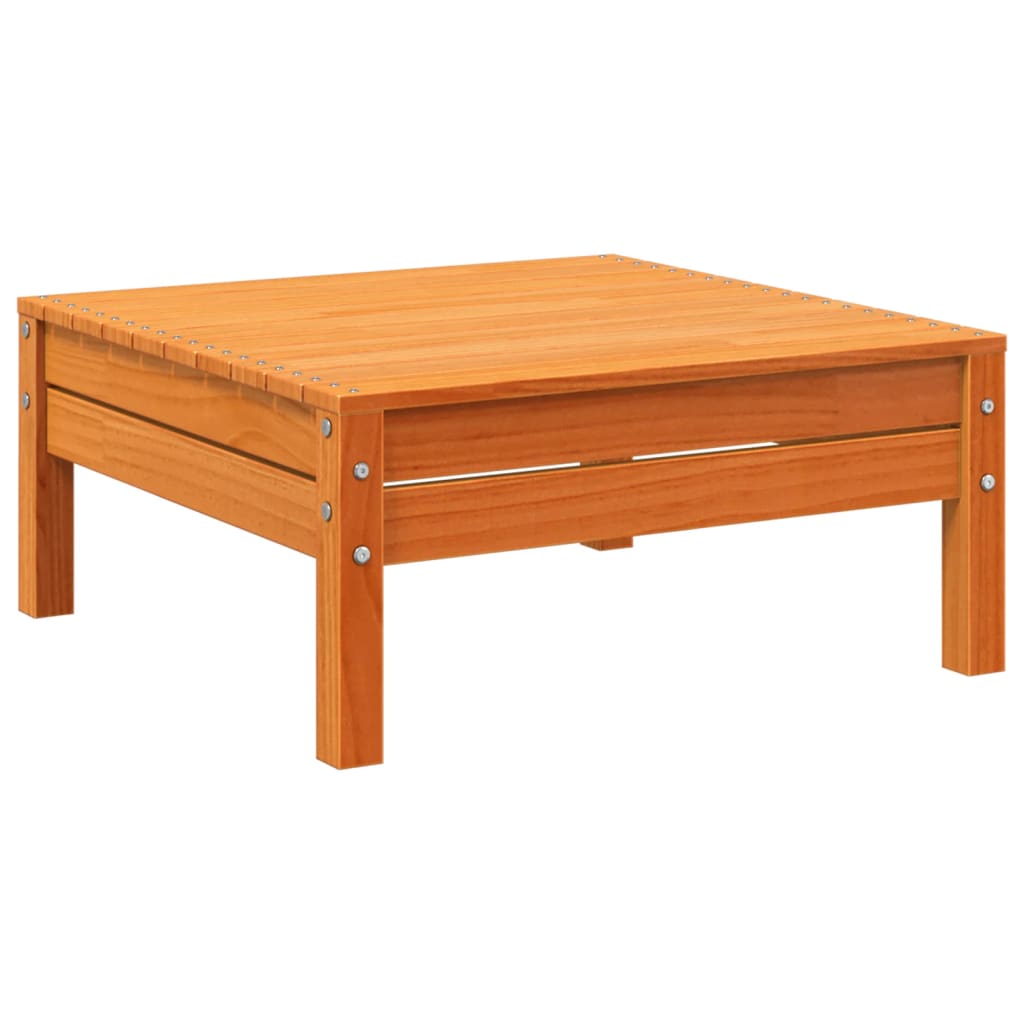 vidaXL 6-delige Loungeset met kussens massief grenenhout wasbruin