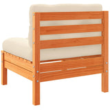 vidaXL 6-delige Loungeset met kussens massief grenenhout wasbruin