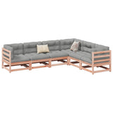 vidaXL 6-delige Loungeset massief grenenhout