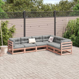 vidaXL 6-delige Loungeset massief grenenhout