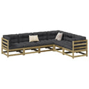 vidaXL 6-delige Loungeset massief grenenhout