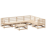 vidaXL 7-Piece Lounge Set Solid Pine Wood