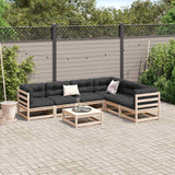 vidaXL 7-Piece Lounge Set Solid Pine Wood
