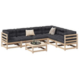 vidaXL 7-Piece Lounge Set Solid Pine Wood