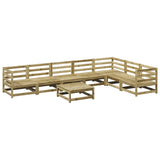 vidaXL 8-delige Loungeset massief grenenhout