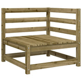 vidaXL 8-delige Loungeset massief grenenhout